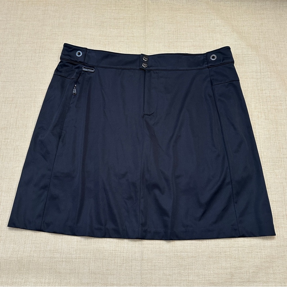RLX Ralph Lauren Black 17in Golf Skort Skirt